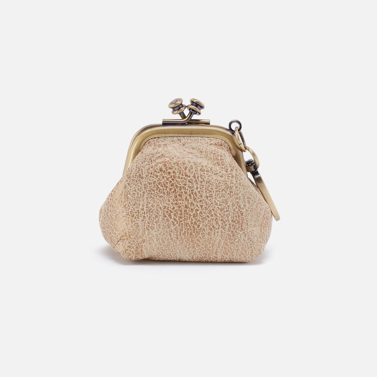 Run Frame Pouch In Metallic Leather - Gold Leaf | HOBO Classic