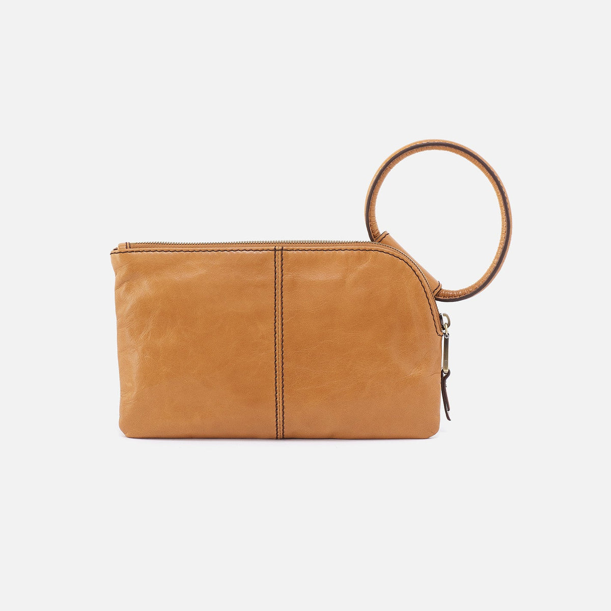Sable Wristlet In Polished Leather - Natural | HOBO Smart Buy