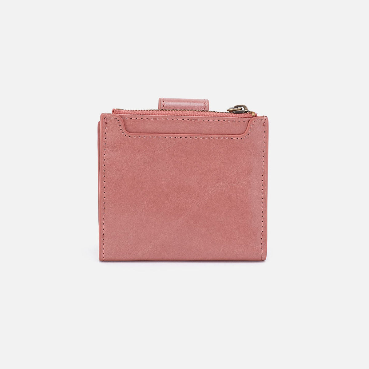 Dunn Mini Wallet In Polished Leather - Rose | HOBO Customer Favorite
