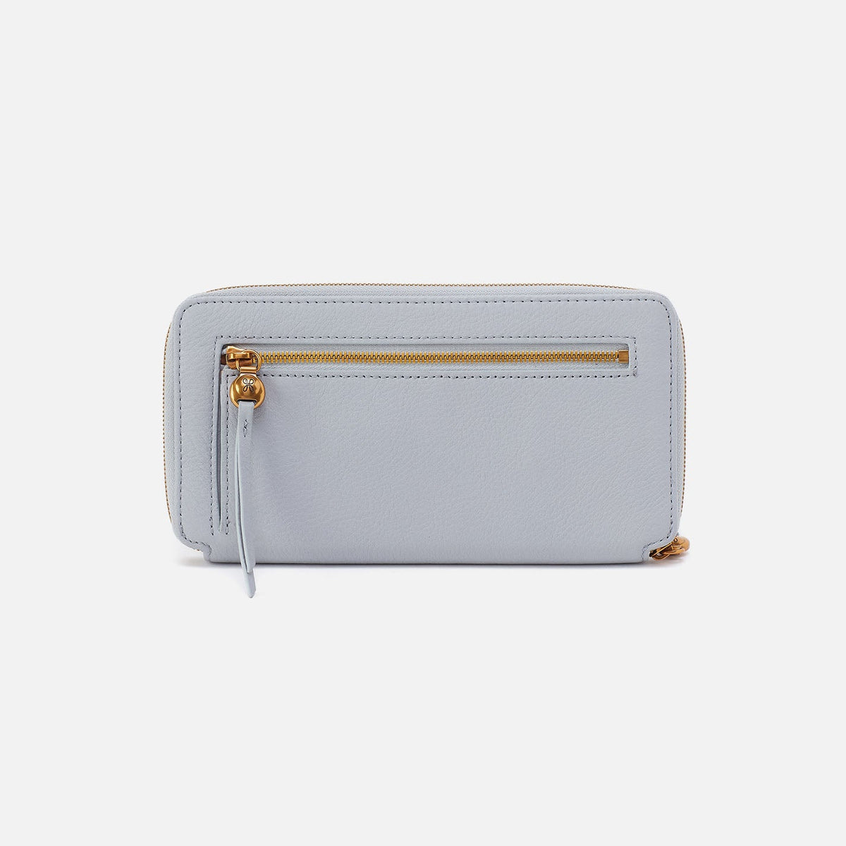 Hart Large Wallet In Pebbled Leather - Blue Pearl | HOBO Sale