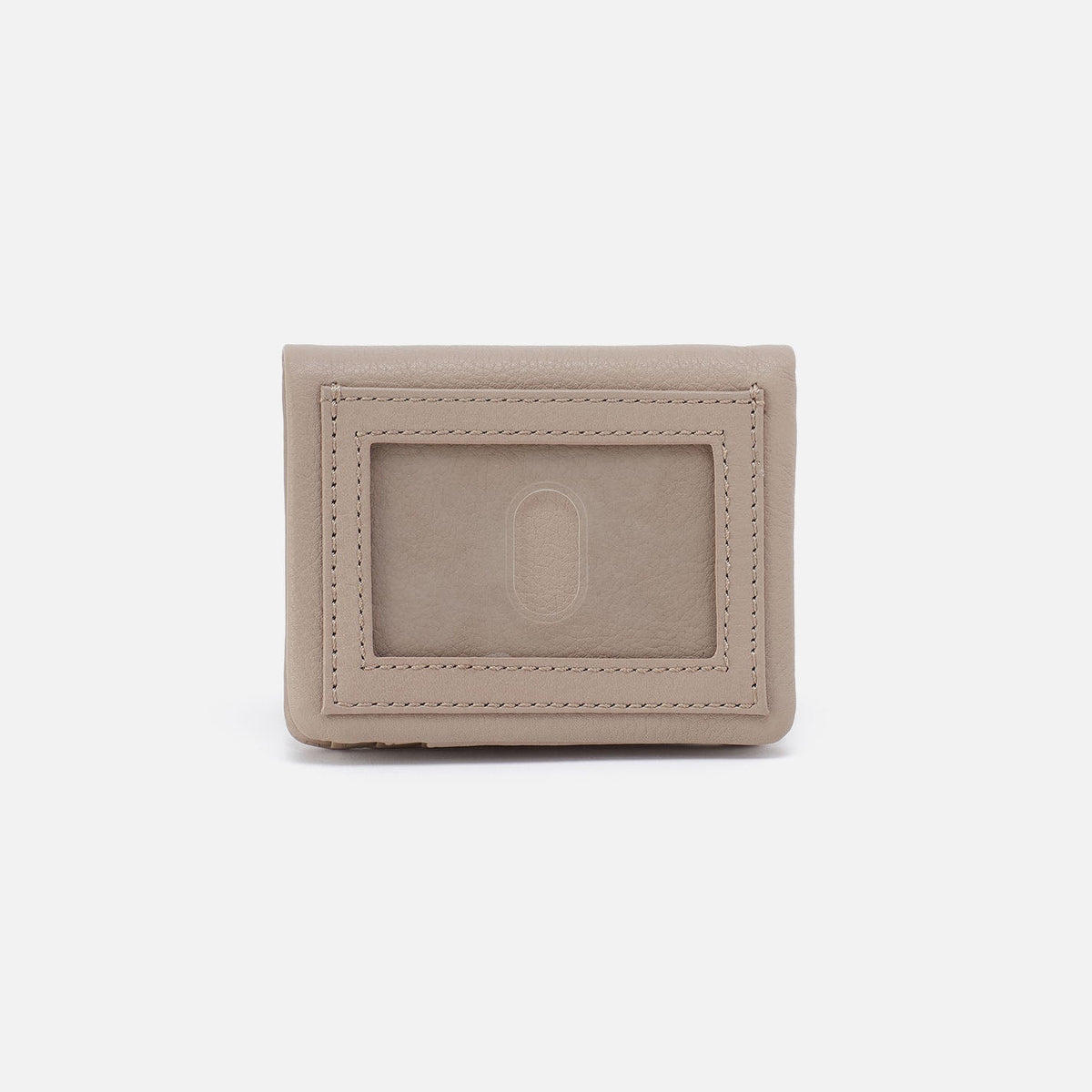Lumen Mini Wallet In Pebbled Leather - Taupe | HOBO Featured