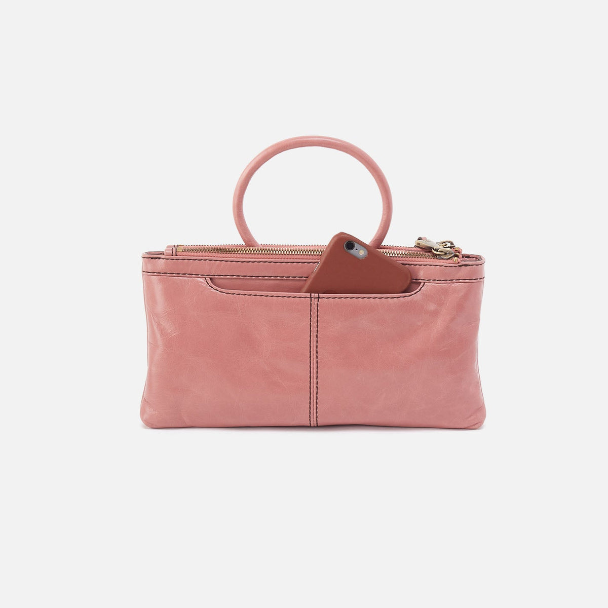 Sable Crossbody In Polished Leather - Rose | HOBO Special Offer
