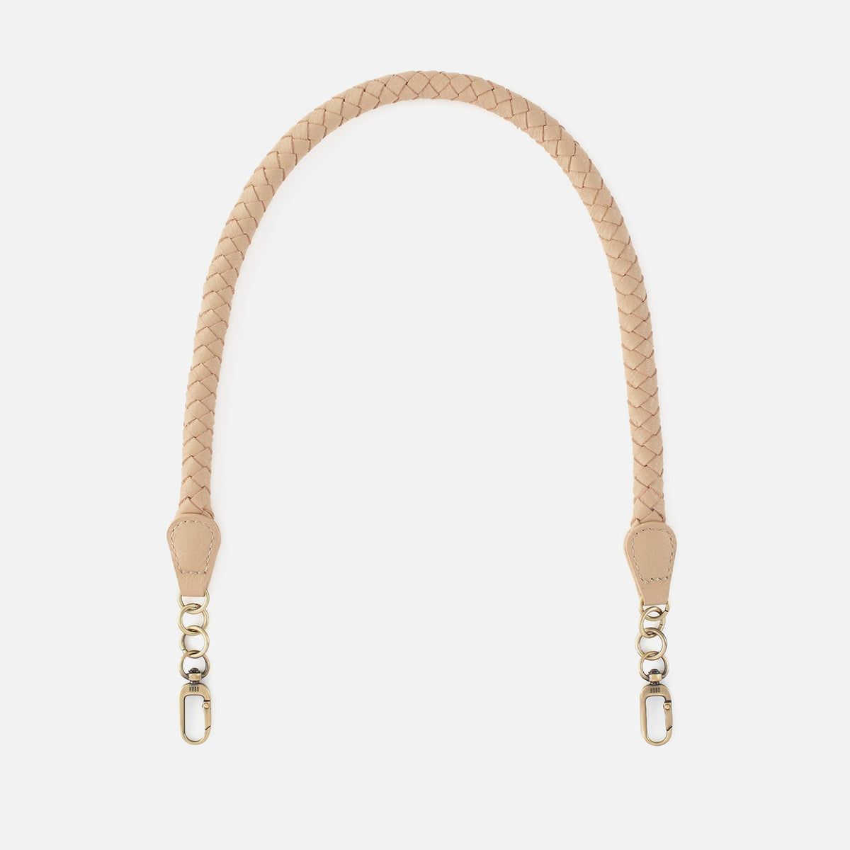 Skinny Braid Strap in Pebbled Leather - Linen | HOBO Featured