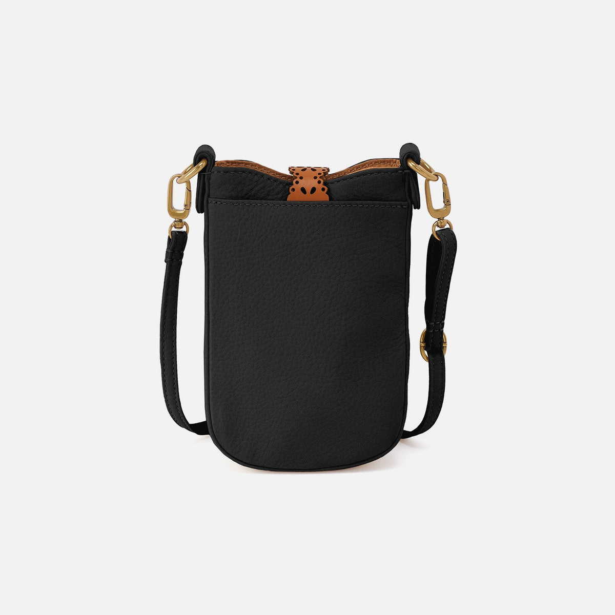 Tabby Phone Crossbody In Pebbled Leather - Black | HOBO Classic