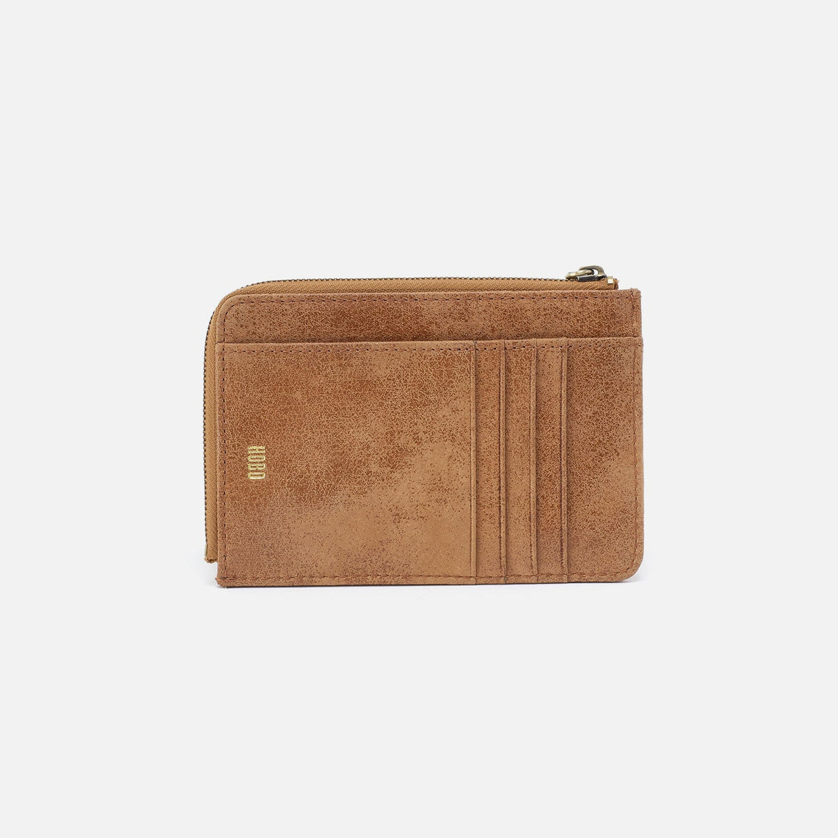 Tabby Zip Medium Wallet In Buffed Leather - Whiskey | HOBO Essential