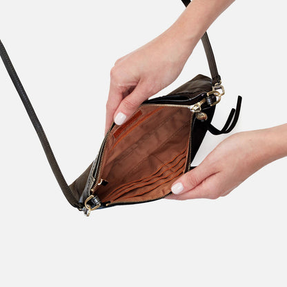 Darcy Crossbody In Polished Leather - Black | HOBO Featured