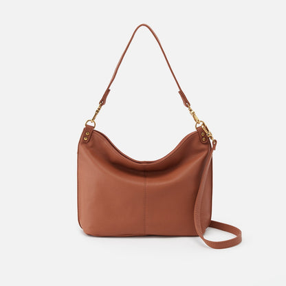 Pier Shoulder Bag in Pebbled Leather - Cashew | HOBO Exclusive