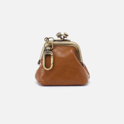 Run Frame Pouch in Polished Leather - Truffle | HOBO Hot Sale