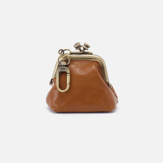 Run Frame Pouch in Polished Leather - Truffle | HOBO Hot Sale