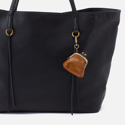 Run Frame Pouch in Polished Leather - Truffle | HOBO Hot Sale