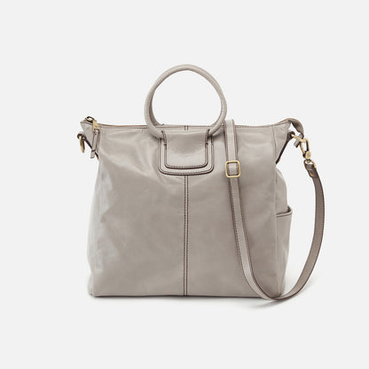 Sheila Large Satchel in Polished Leather - Driftwood | HOBO Hot Sale