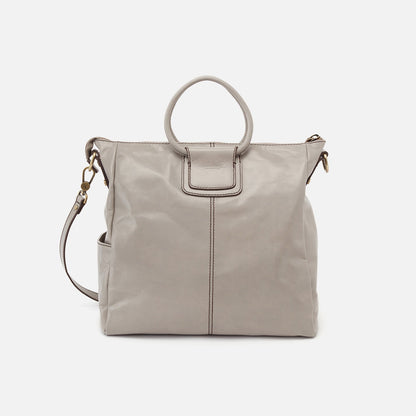 Sheila Large Satchel in Polished Leather - Driftwood | HOBO Hot Sale