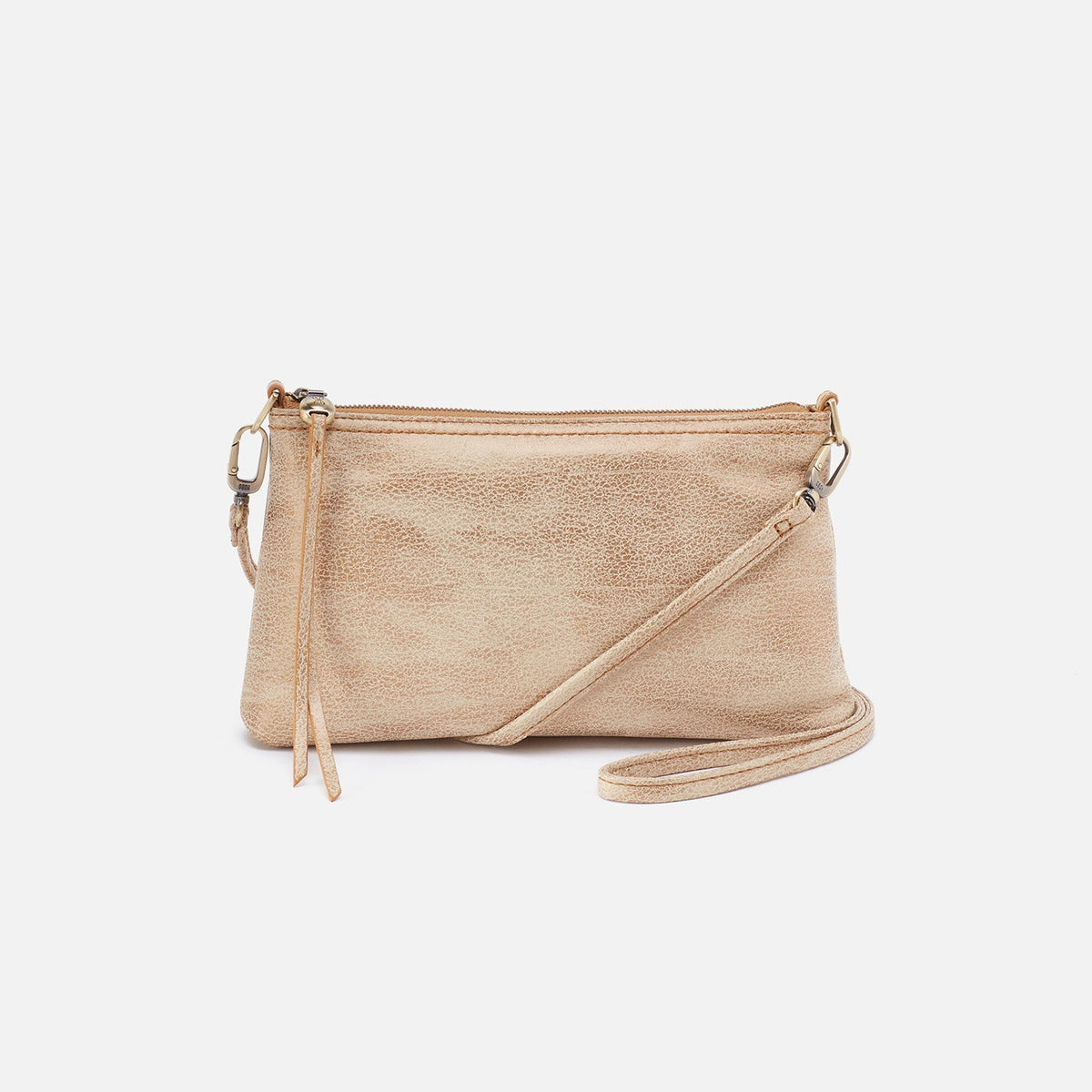 Darcy Crossbody In Metallic Leather - Gold Leaf | HOBO Best Price