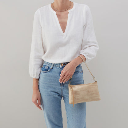 Darcy Crossbody In Metallic Leather - Gold Leaf | HOBO Best Price