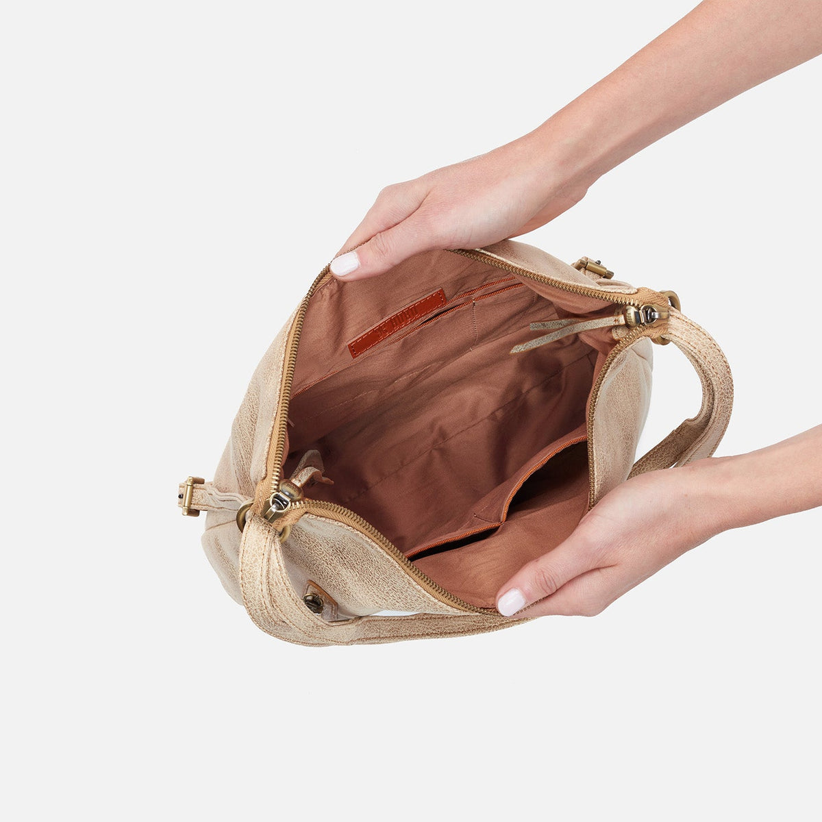 Merrin Convertible Backpack In Metallic Leather - Gold Leaf | HOBO Sale