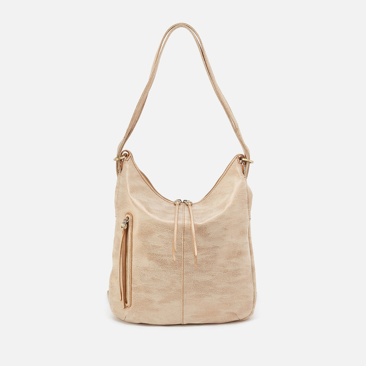 Merrin Convertible Backpack In Metallic Leather - Gold Leaf | HOBO Sale