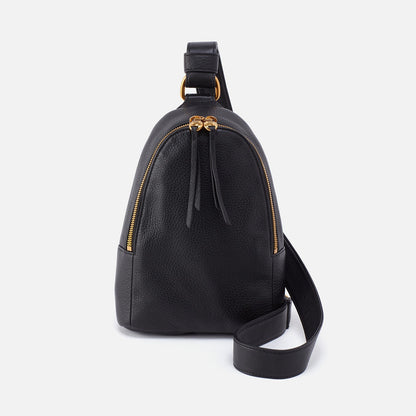 Fern Sling In Pebbled Leather - Black | HOBO Sale