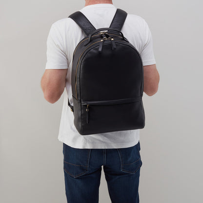 Maddox Backpack in Silk Napa Leather - Black | HOBO Recommended