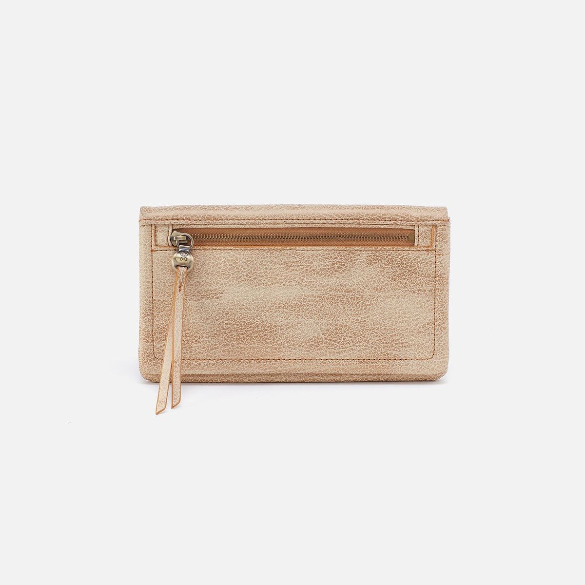 Lumen Continental Wallet In Metallic Leather - Gold Leaf | HOBO Recommended