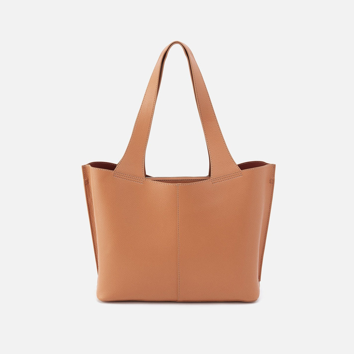 Vida Tote in Micro Pebbled Leather - Biscuit | HOBO Classic