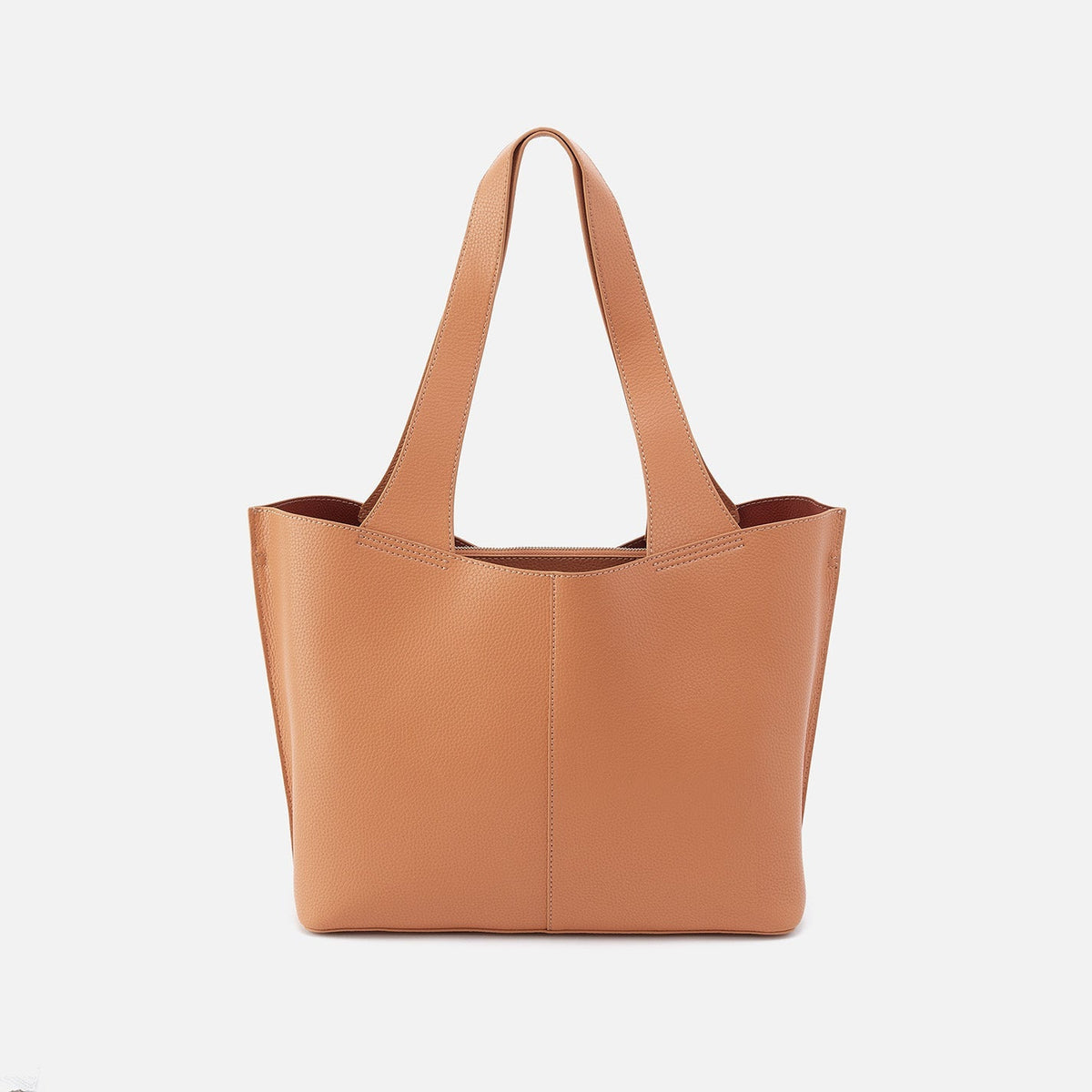 Vida Tote in Micro Pebbled Leather - Biscuit | HOBO Classic