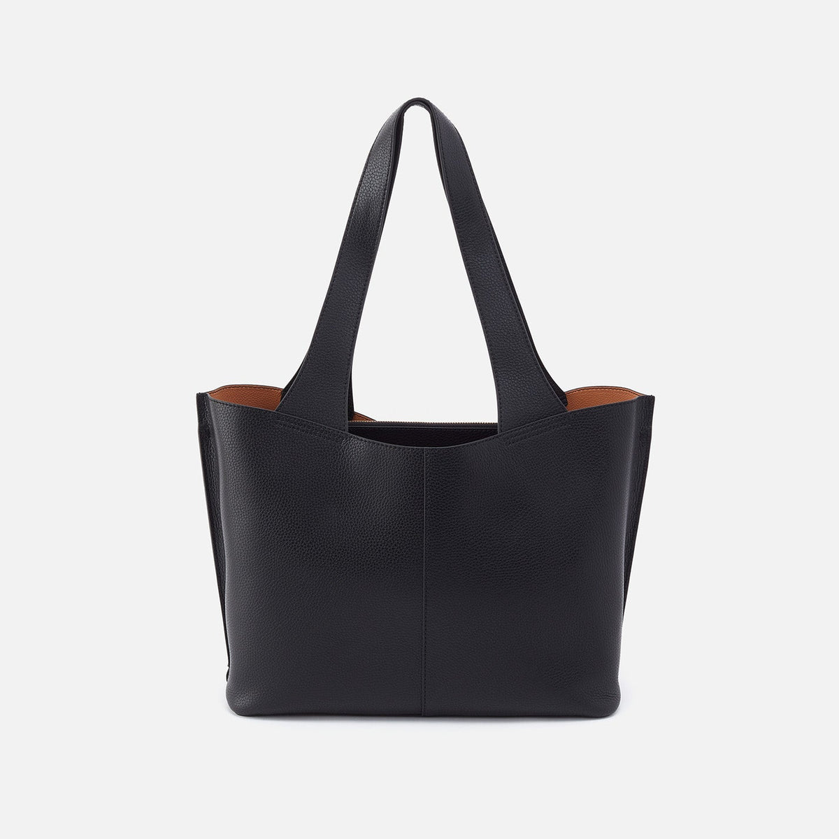 Vida Tote in Micro Pebbled Leather - Black | HOBO Popular