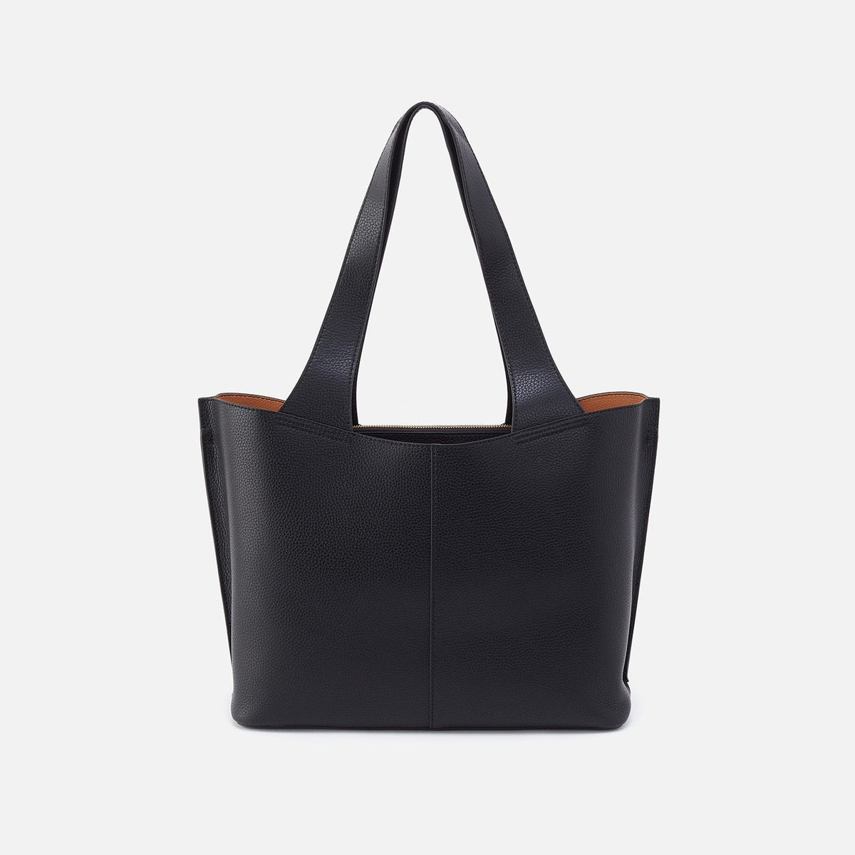 Vida Tote in Micro Pebbled Leather - Black | HOBO Popular