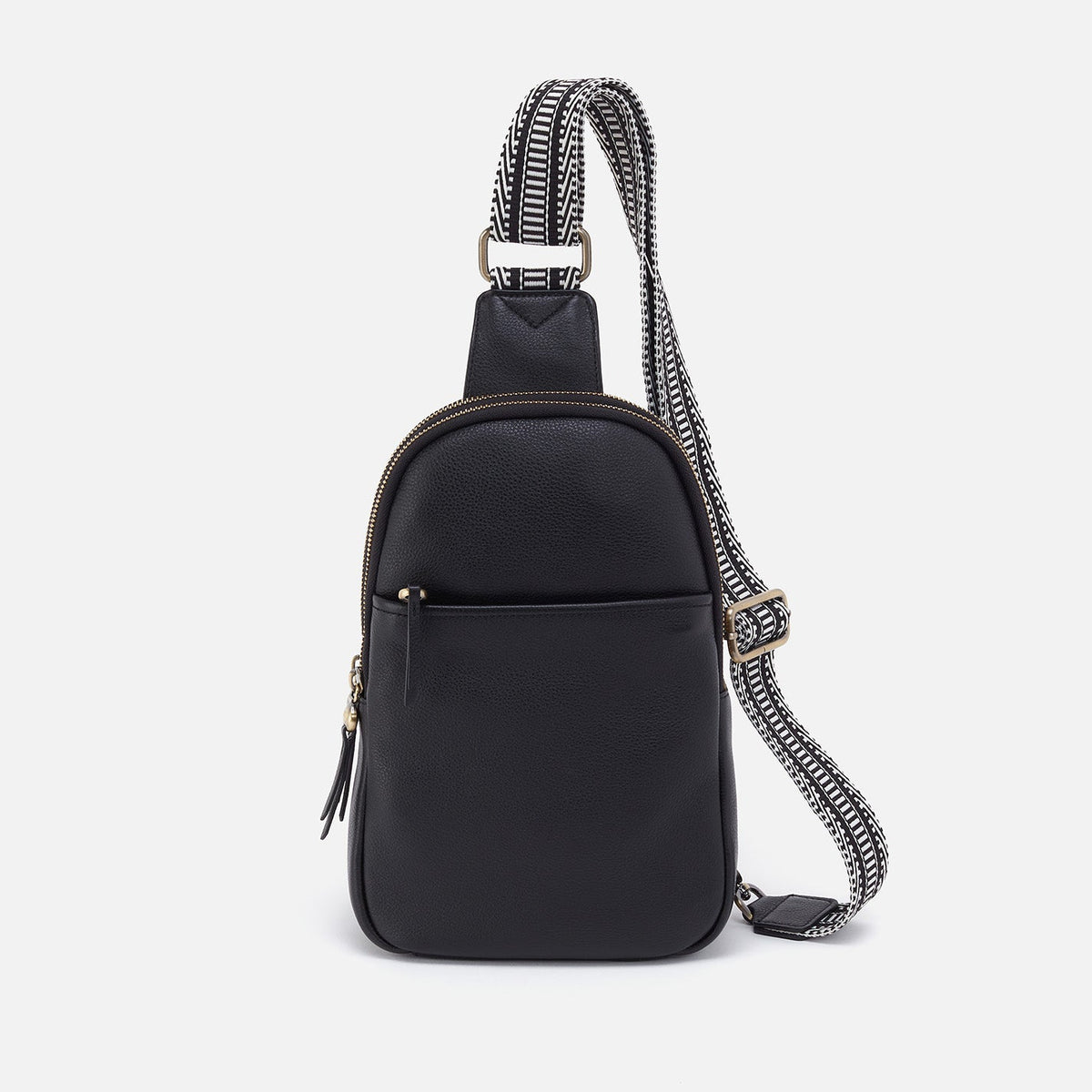 Cass Sling In Pebbled Leather - Black | HOBO Discount