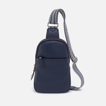 Cass Sling In Pebbled Leather - Sapphire | HOBO Featured