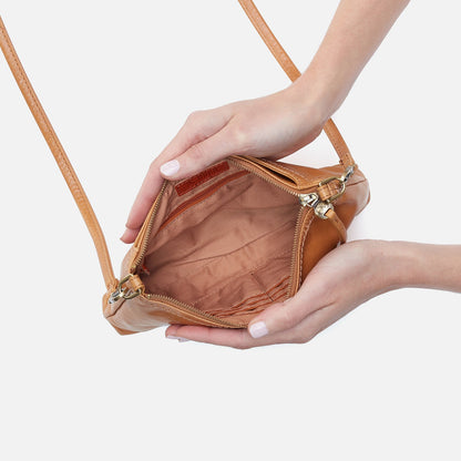 Darcy Crossbody In Polished Leather - Natural | HOBO Sale