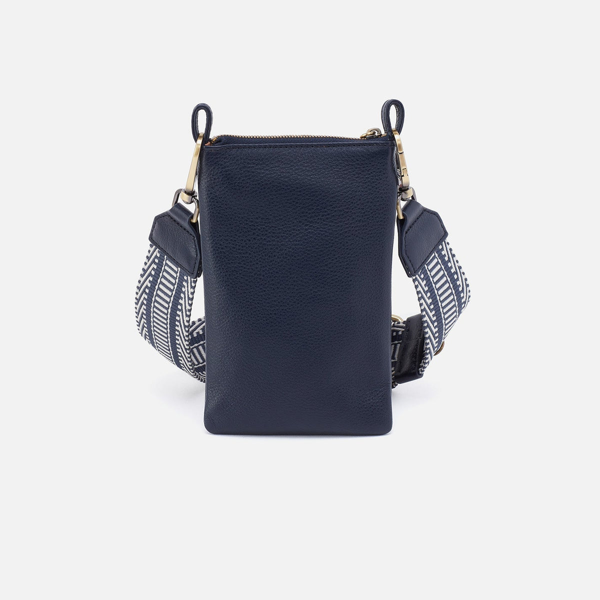 Cia Phone Crossbody in Pebbled Leather - Sapphire | HOBO Premium