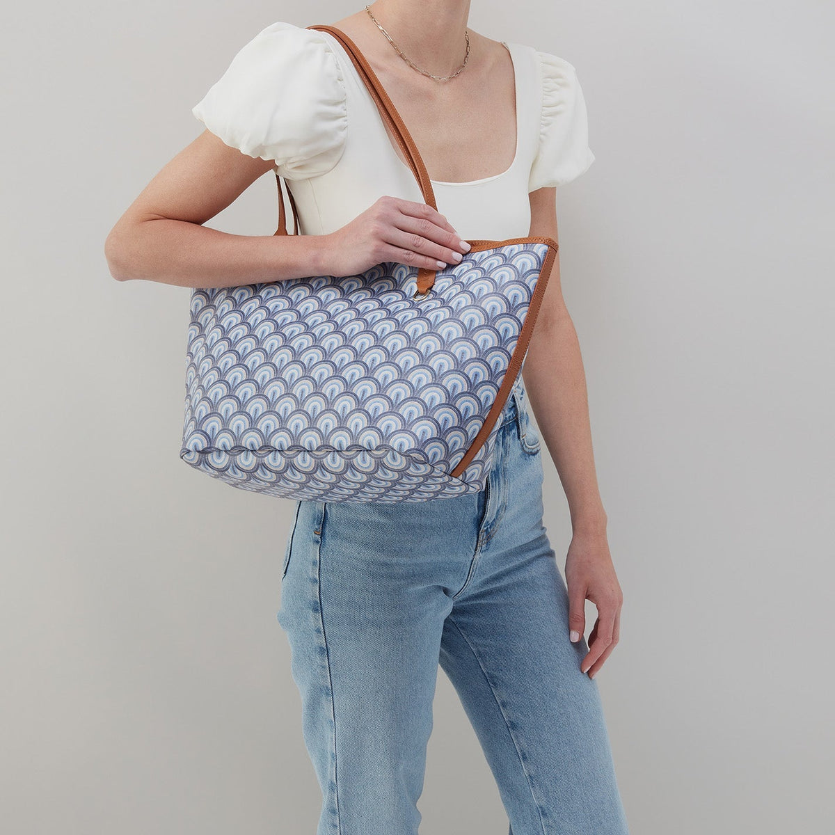 All That Tote In Coated Canvas - Soft Ocean | HOBO Essential