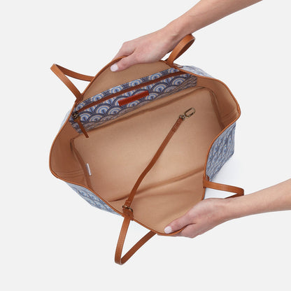 All That Tote In Coated Canvas - Soft Ocean | HOBO Essential