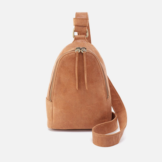 Fern Sling In Buffed Leather - Whiskey | HOBO Recommended