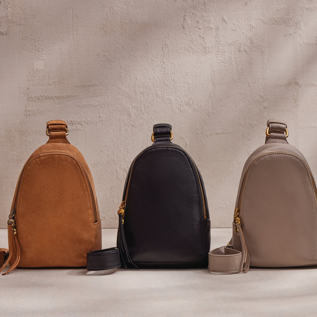 Fern Sling In Buffed Leather - Whiskey | HOBO Recommended