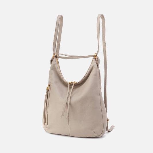 Merrin Convertible Backpack In Pebbled Leather - Taupe | HOBO Special Offer
