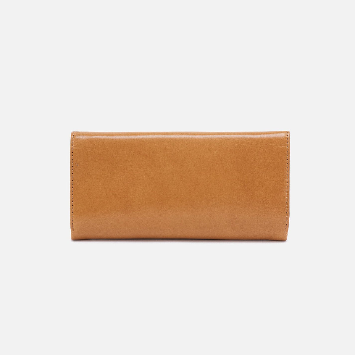 Rachel Continental Wallet In Polished Leather - Natural | HOBO Essential