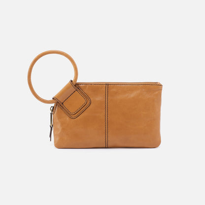 Sable Wristlet In Polished Leather - Natural | HOBO Smart Buy