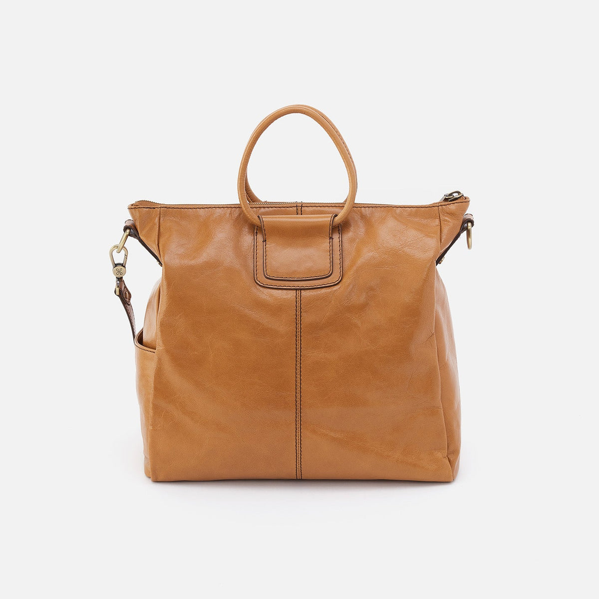 Sheila Large Satchel In Polished Leather - Natural | HOBO Customer Favorite