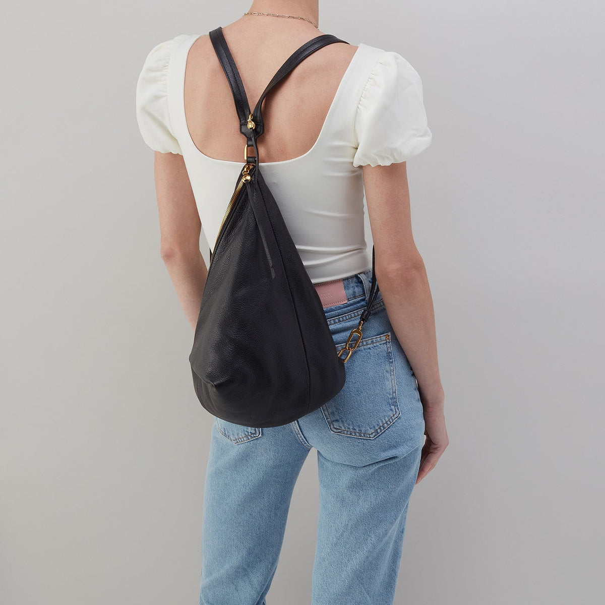 Sway Convertible Sling In Pebbled Leather - Black | HOBO Special Offer