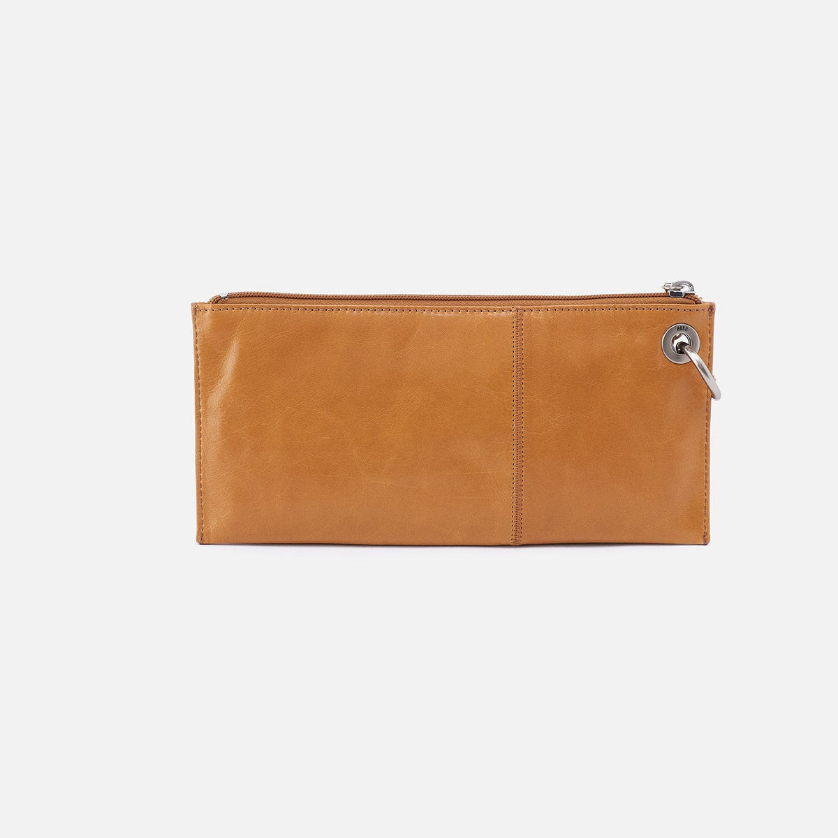 Vida Wristlet In Polished Leather - Natural | HOBO Smart Buy