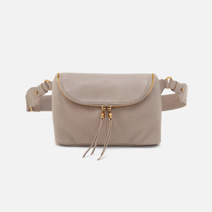Fern Large Belt Bag In Pebbled Leather - Taupe | HOBO Great Value