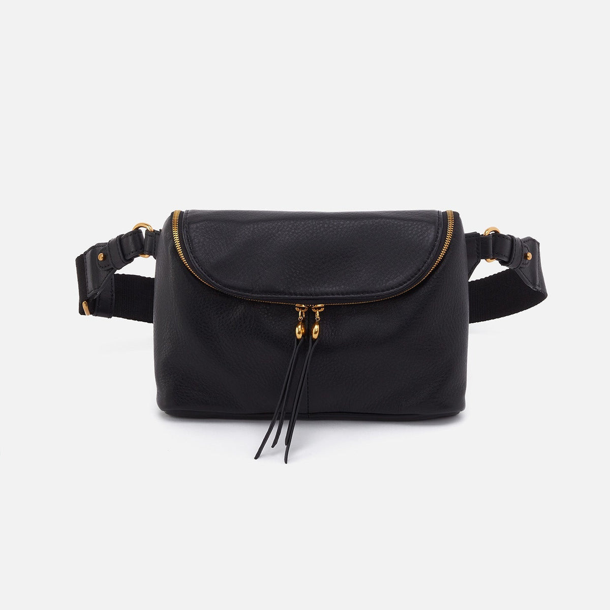Fern Large Belt Bag In Pebbled Leather - Black | HOBO Quality