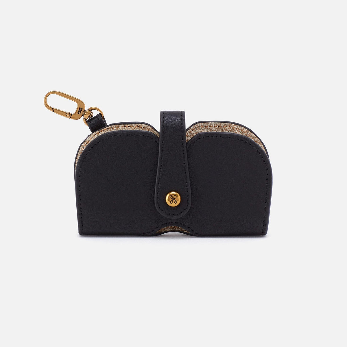 Blink Glasses Holder In Pebbled Leather - Black | HOBO Value