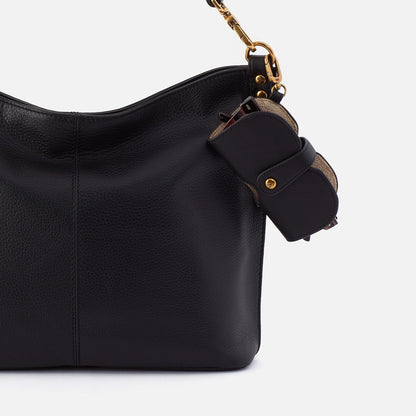 Blink Glasses Holder In Pebbled Leather - Black | HOBO Value
