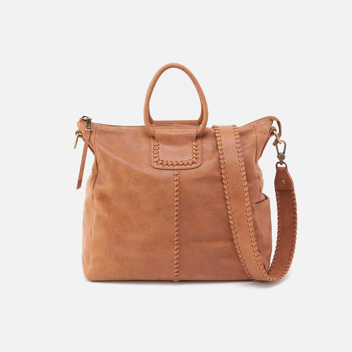 Sheila Large Satchel In Buffed Leather - Whiskey | HOBO Customer Favorite