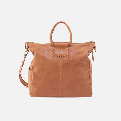 Sheila Large Satchel In Buffed Leather - Whiskey | HOBO Customer Favorite