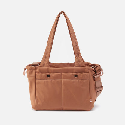 ALL IN ONE Tote in CaRefiber recycled nylon - Dune | HOBO New