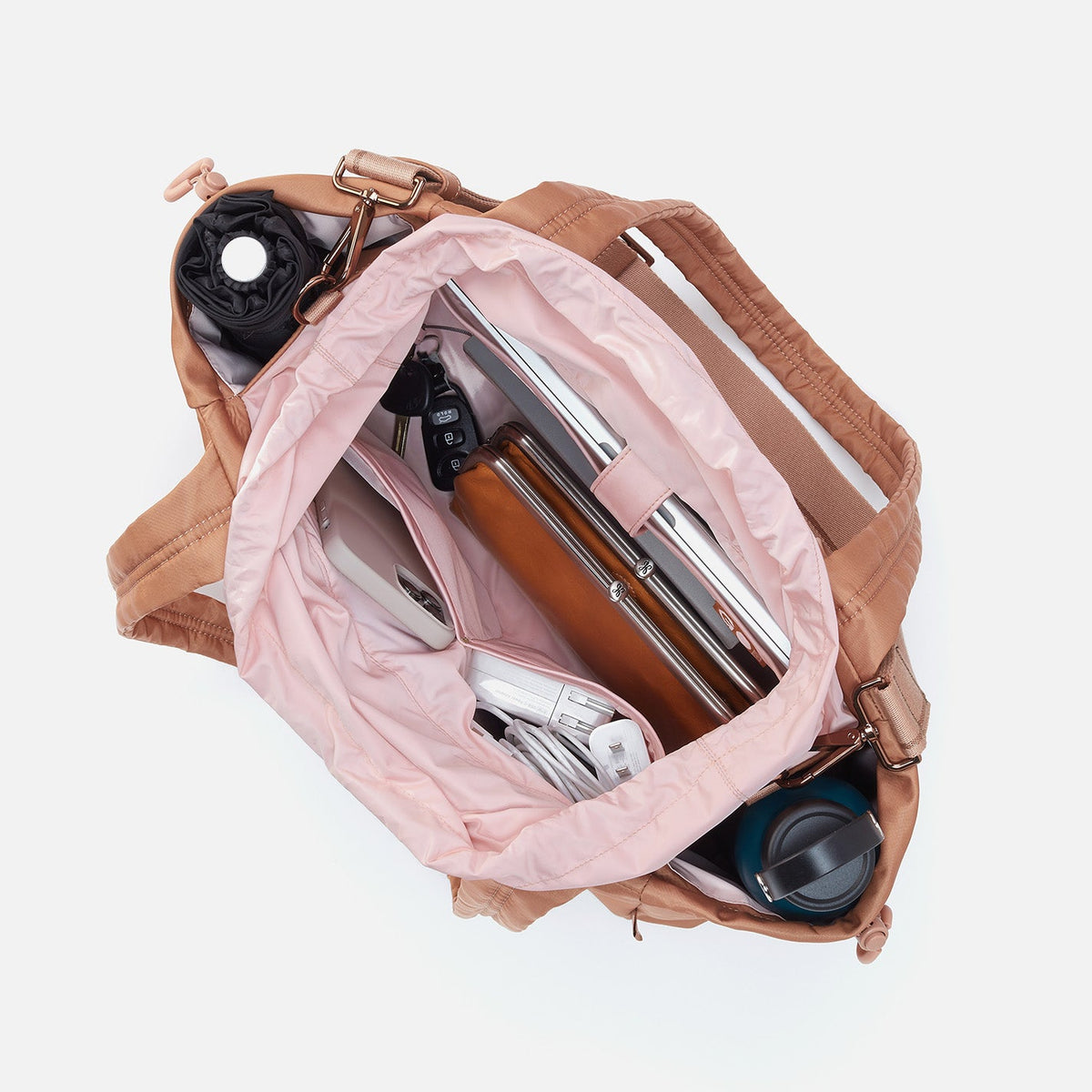 ALL IN ONE Tote in CaRefiber recycled nylon - Dune | HOBO New