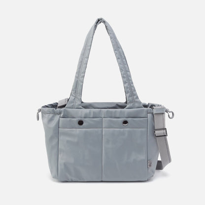 ALL IN ONE Tote in CaRefiber recycled nylon - Stone | HOBO New